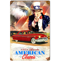 1951 Lincoln Classic Metal Sign - 12" x 18"
