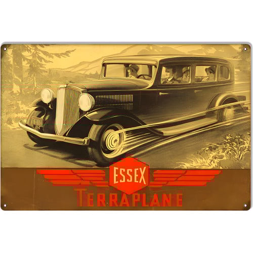 Essex Terraplane Hudson Vintage Automobile Metal Sign - 12" x 18"
