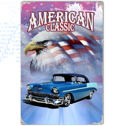 Chevy Convertible Classic Metal Sign - 12" x 18"