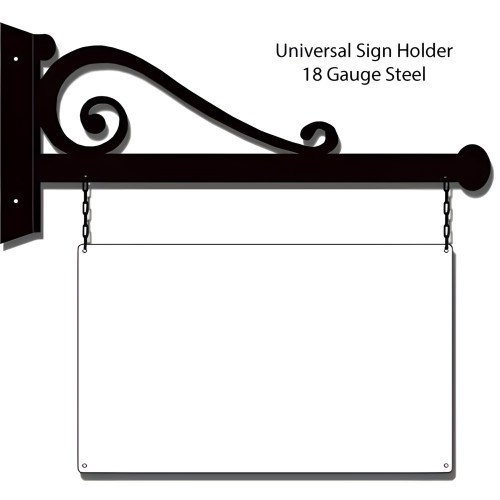 Universal Sign Holder Metal Sign - 9.5" x 24"
