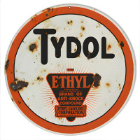 Tydol Ethyl Gasoline Corporation Metal Sign - 14" Round