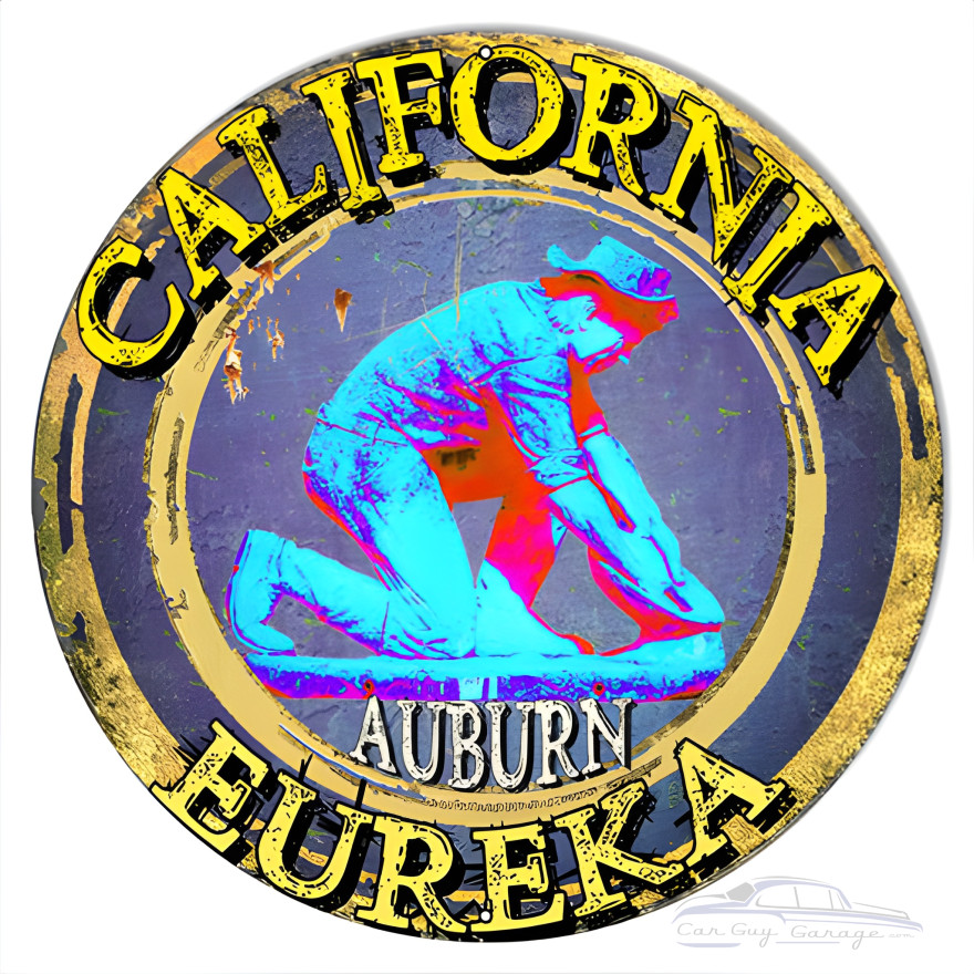 Eureka California Garage Art Man Cave Metal Sign - 28" x 28" Eureka California Garage Art Man Cave Metal Sign - 28" x 28"