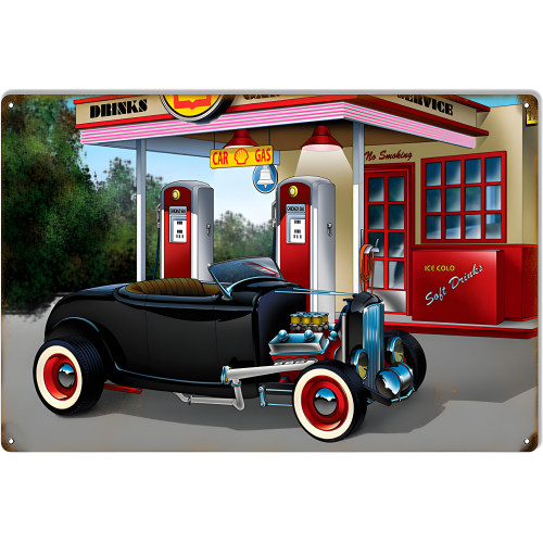 Shell Gas Station Beauty Metal Sign - 12" x 18"