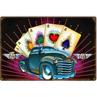 1901 Aces Metal Sign - 12" x 18"