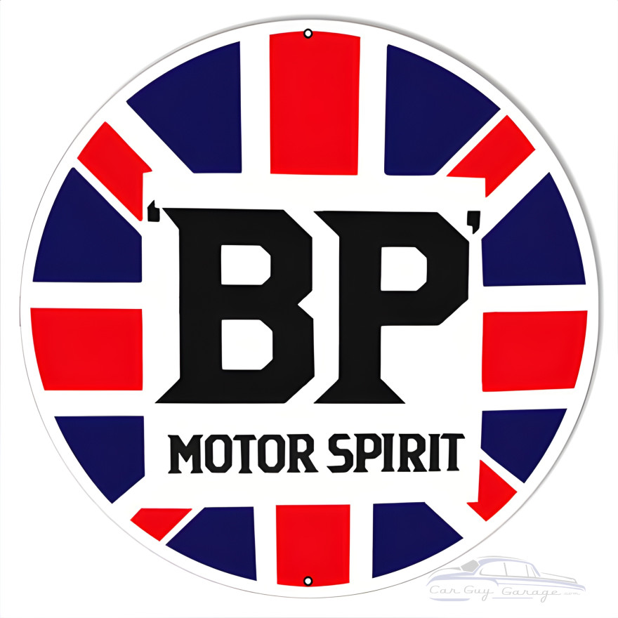 BP Motor Spirit Metal Sign - 30" Round BP Motor Spirit Metal Sign - 30" Round