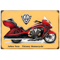 Victory Motorcycle Metal Sign - 12" x 18"