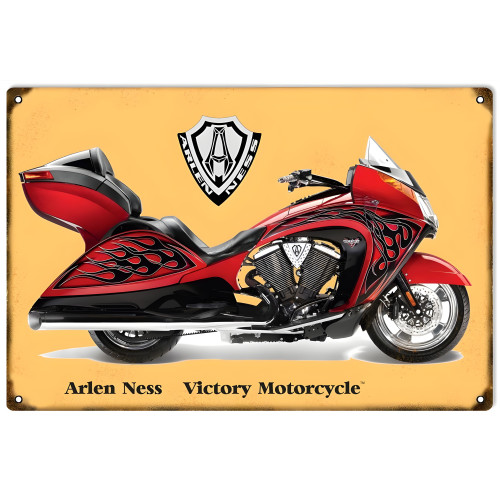 Victory Motorcycle Metal Sign - 12" x 18"