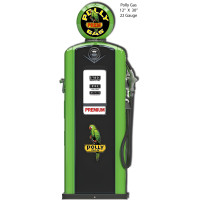Polly Gas Pump Metal Sign - 12" x 30"