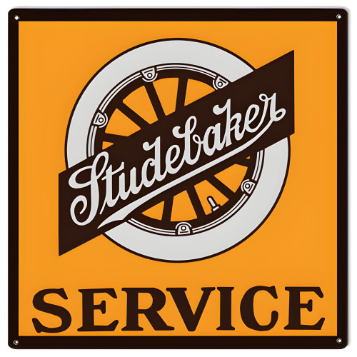 Studebaker Service Metal Sign - 16" x 16"