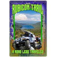 A Road Less Traveled Metal Sign - 12" x 18"