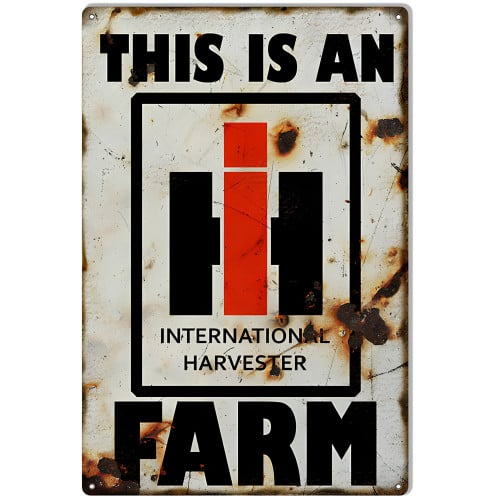 International Harvester Farm Country Metal Sign - 12" x 18"