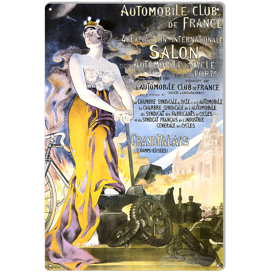 Automobile De France SALON Reproduction Motor Speedway Metal Sign - 12" x 18" Automobile De France SALON Reproduction Motor Speedway Metal Sign - 12" x 18"