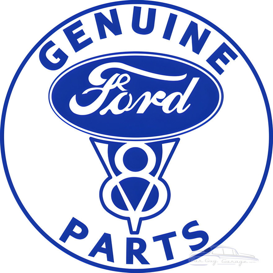 Genuine Ford Parts Service Station Metal Sign - 14" Round Genuine Ford Parts Service Station Metal Sign - 14" Round