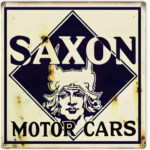 Saxon Motor Cars Metal Sign - 16" x 16"