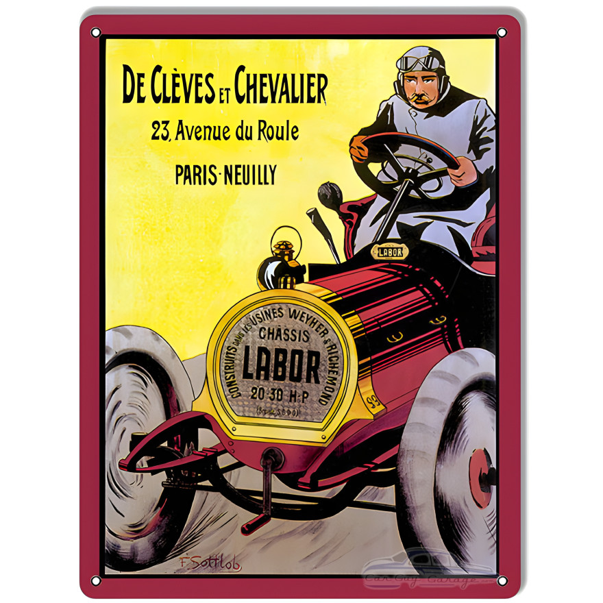 Chevalier Garage Art Reproduction Man Cave Metal Sign - 9" x 12" Chevalier Garage Art Reproduction Man Cave Metal Sign - 9" x 12"