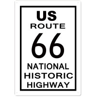 Us Route 66 Metal Sign - 12" x 18"