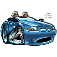 BMW Metal Sign - 14" x 23"