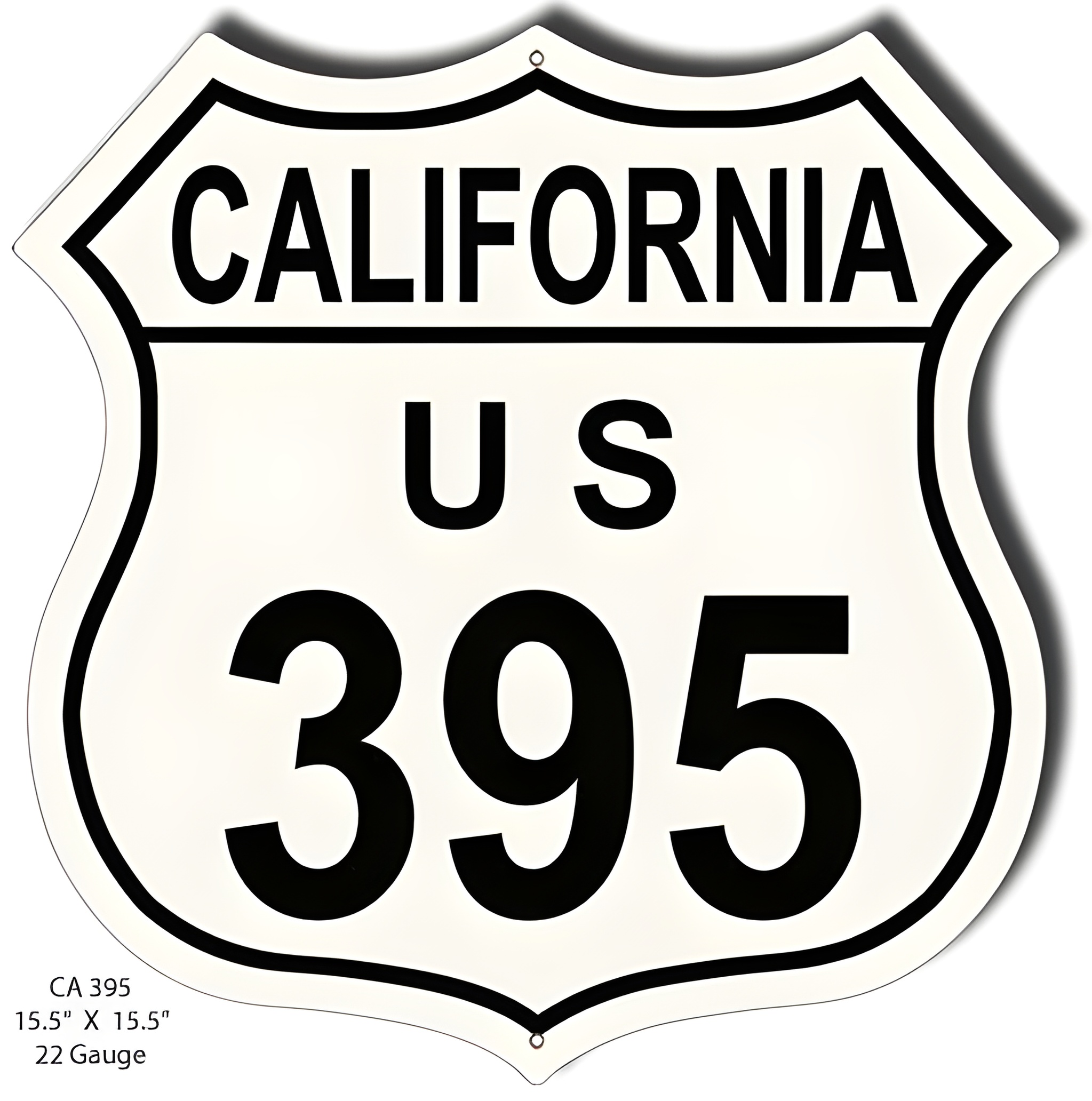 US 395 Sign - California Route Marker Metal Sign