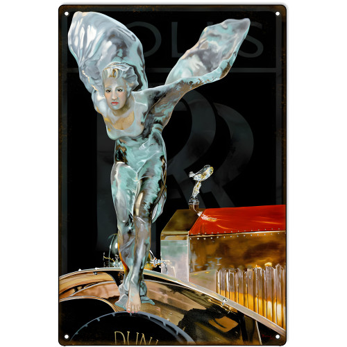 Ice Angel Automobile Metal Sign - 12" x 18"