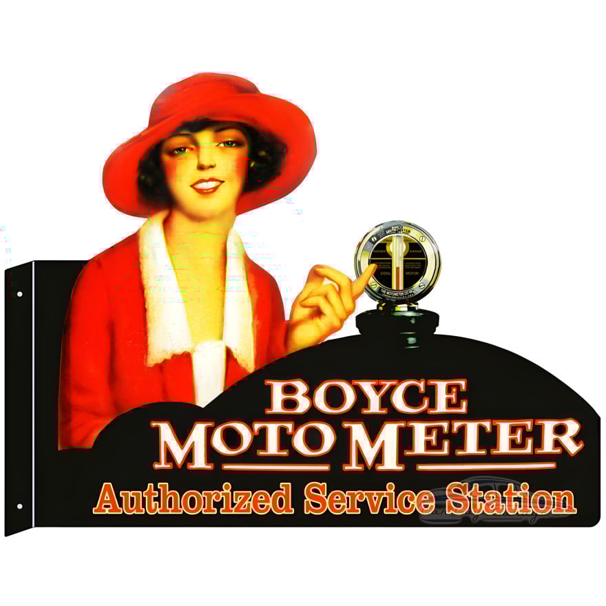 Boyce Moto Meter Metal Sign - 18" x 23.5" Boyce Moto Meter Metal Sign - 18" x 23.5"