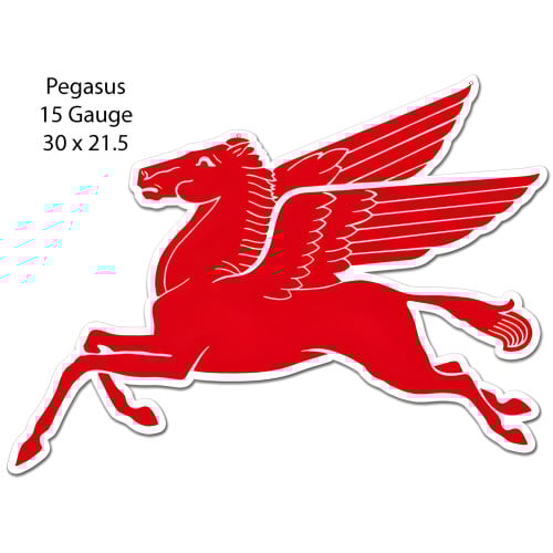 Pegasus Mobil Oil Metal Sign - 21.5" x 30"