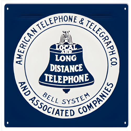 American Telephone & Telegraph Co. Metal Sign - 12" x 18"