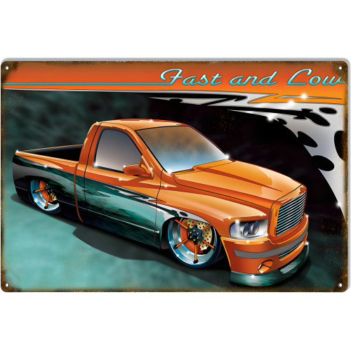 Fast Metal Sign - 12" x 18"