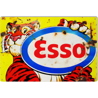 ESSO Tiger Motor Oil Metal Sign - 12" x 18"