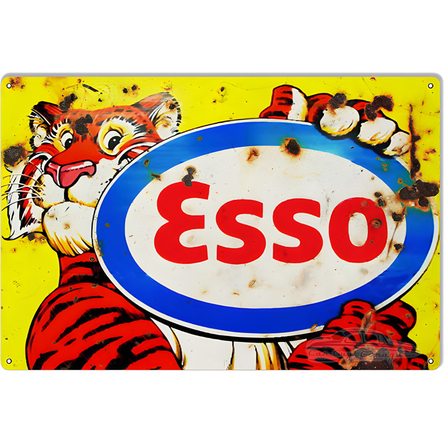 ESSO Tiger Motor Oil Metal Sign - 12" x 18" ESSO Tiger Motor Oil Metal Sign - 12" x 18"