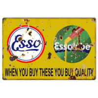 ESSO Essolube Metal Sign - 12" x 18"