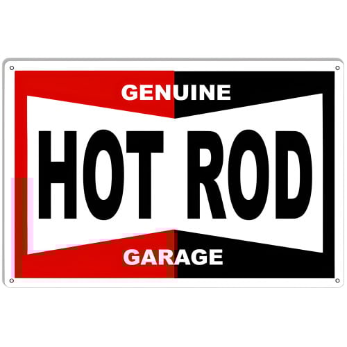 Genuine Hot Rod Garage Reproduction Metal Sign - 18" x 30"