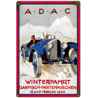Winterfahrt Vintage Car Reproduction Garage Shop Metal Sign - 12" x 18"