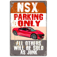 Acura NSX Parking Only Metal Sign - 16" x 24"