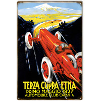 Automobile Club Speedway Metal Sign - 12" x 18"