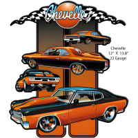 Chevelle Classic Car Metal Sign - 12" x 13.8"