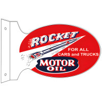 Rocket Motor Oil Metal Sign - 12" x 18"