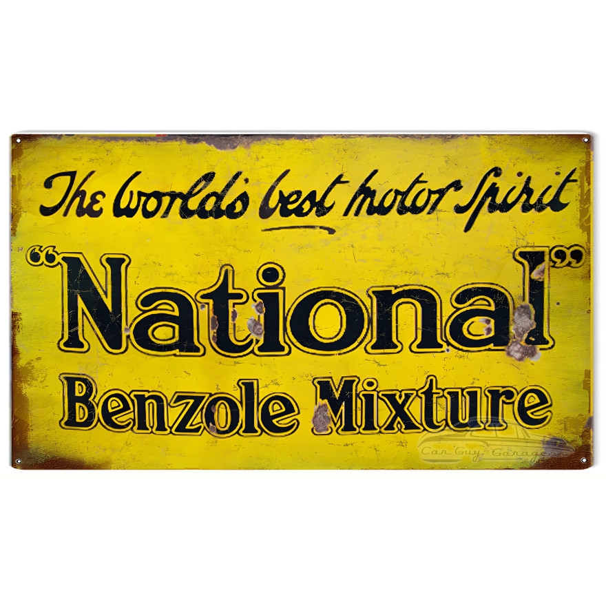 National Benzole Mixture Metal Sign - 8" x 14" National Benzole Mixture Metal Sign - 8" x 14"