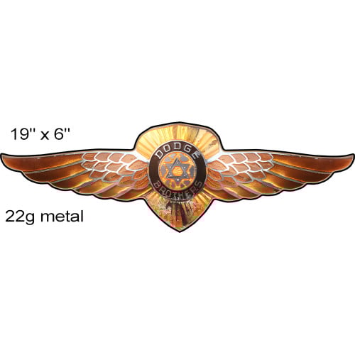 Dodge Brothers Garage Shop Reproduction Metal Sign - 6" x 19"