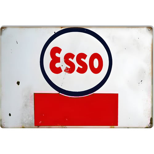 ESSO Motor Oil Metal Sign - 12" x 18"