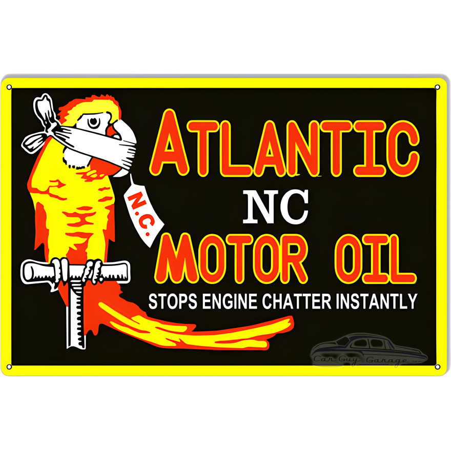 Atlantic Motor Oils Metal Sign - 12" x 18" Atlantic Motor Oils Metal Sign - 12" x 18"