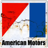 American Motors Automobile Reproduction Metal Sign - 12" x 12"