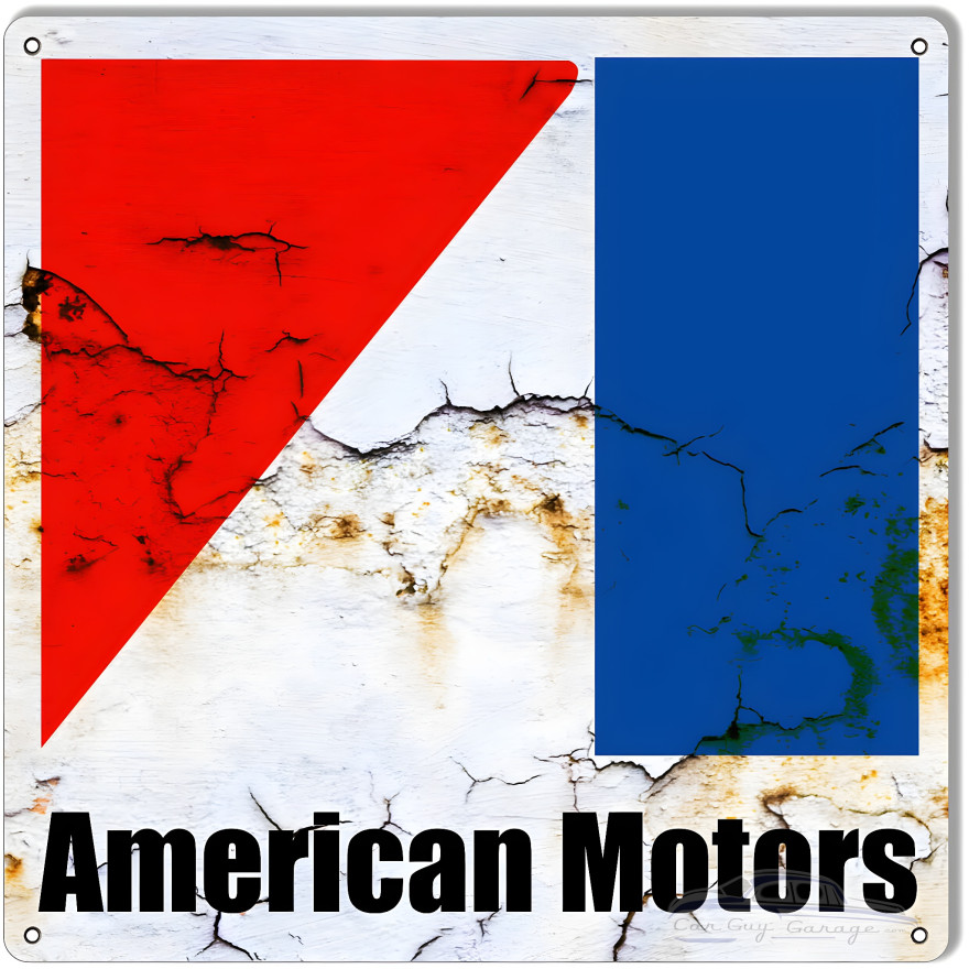 American Motors Automobile Reproduction Metal Sign - 12" x 12" American Motors Automobile Reproduction Metal Sign - 12" x 12"