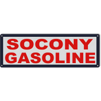 Socony Standard Motor Oil Of NY Metal Sign - 6" x 18"