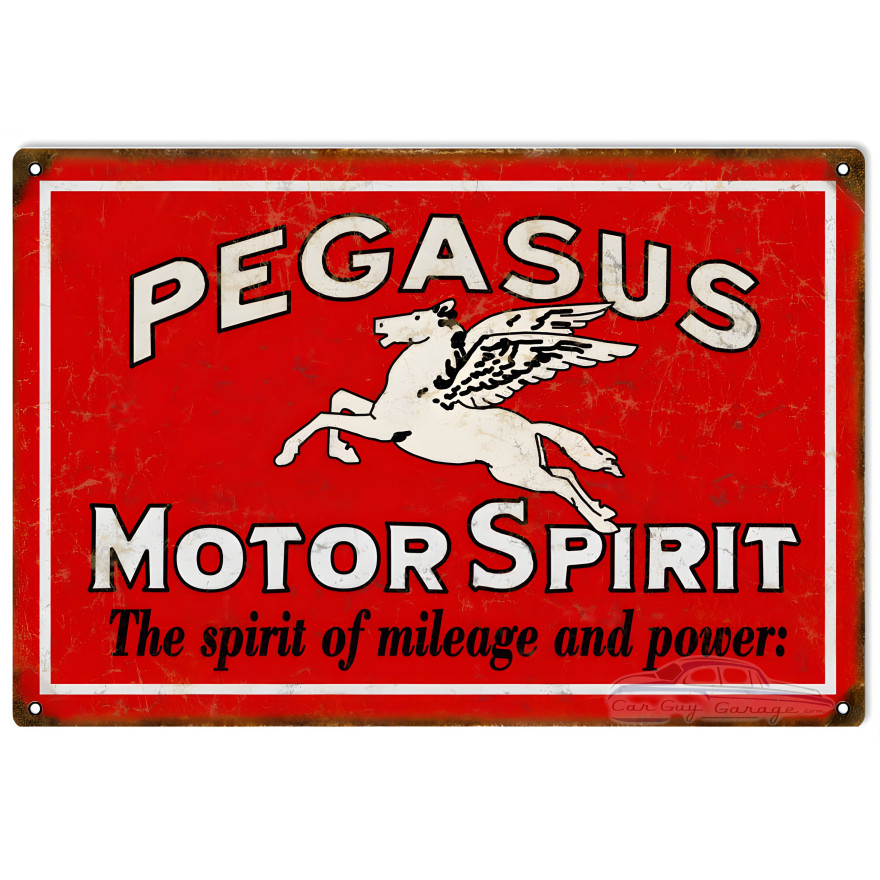 Pegasus Motor Spirit Metal Sign - 16" x 24" Pegasus Motor Spirit Metal Sign - 16" x 24"