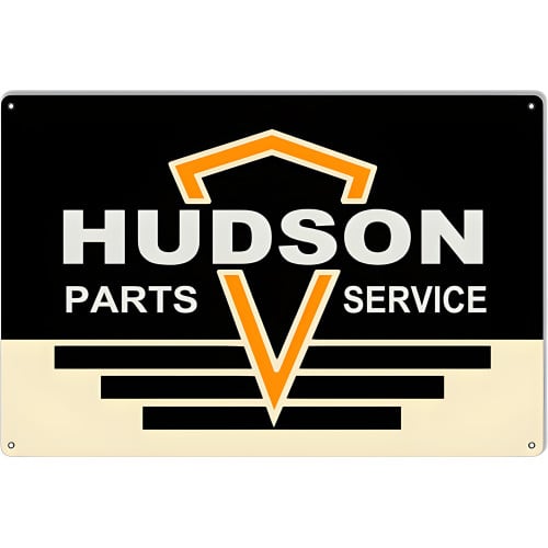 Hudson Parts And Service Garage Shop Metal Sign - 12" x 18"