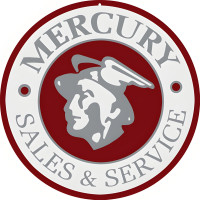 Mercury Sales And Service Motor Oil Metal Sign - 14" Round