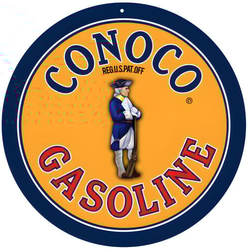 Conoco Gasoline Gas Station Metal Sign - 12" x 12"