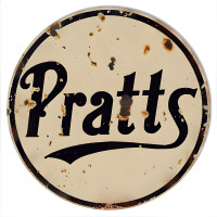 Pratts Motor Oil Metal Sign - 14" Round