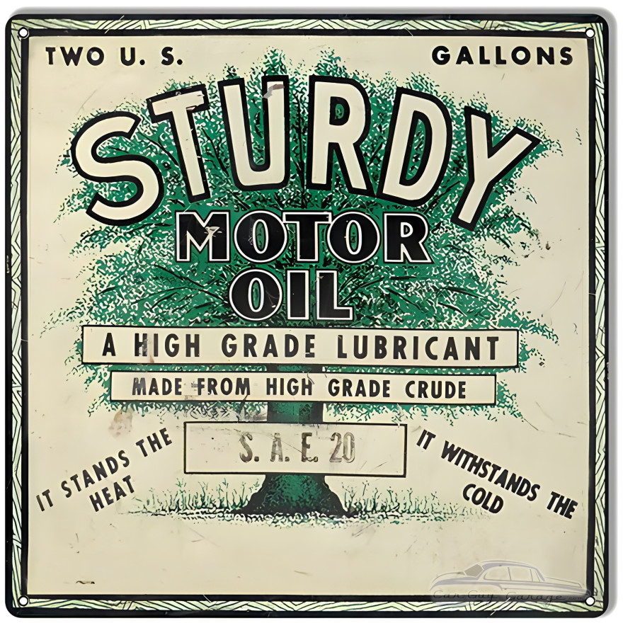 Sturdy It Stands Heat And Cold Motor Oil Metal Sign - 12" x 12" Sturdy It Stands Heat And Cold Motor Oil Metal Sign - 12" x 12"