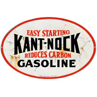 Kant-Nock Gasoline Reproduction Motor Oil Metal Sign - 11" x 18"